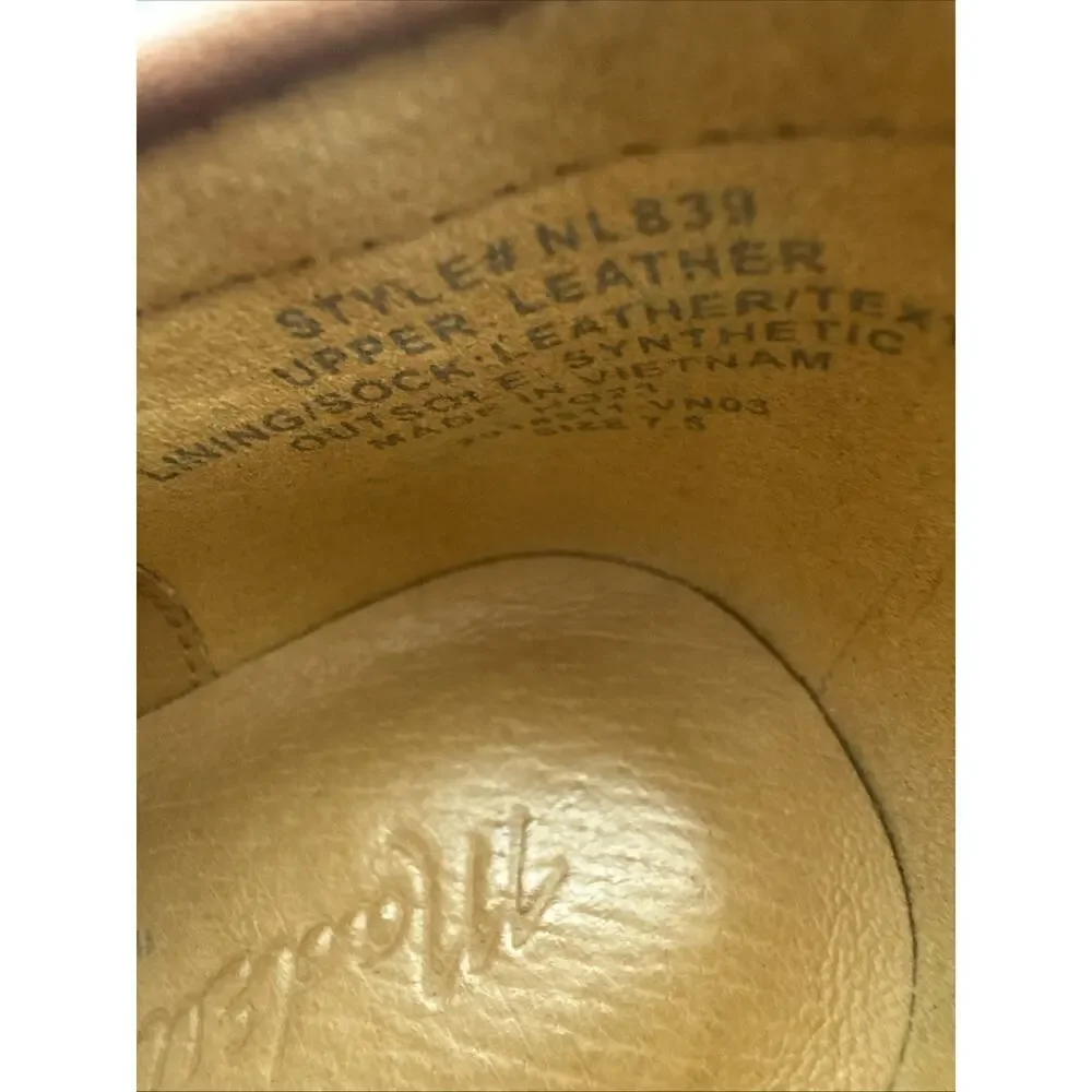 Madewell Womens Penny Loafers Vernon Shoes Tan 7.5 Leather Preppy Classic Chic